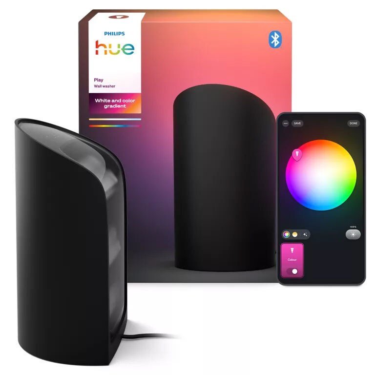 Kjøp Philips Hue Vegglampe Wall washer HUE, svart