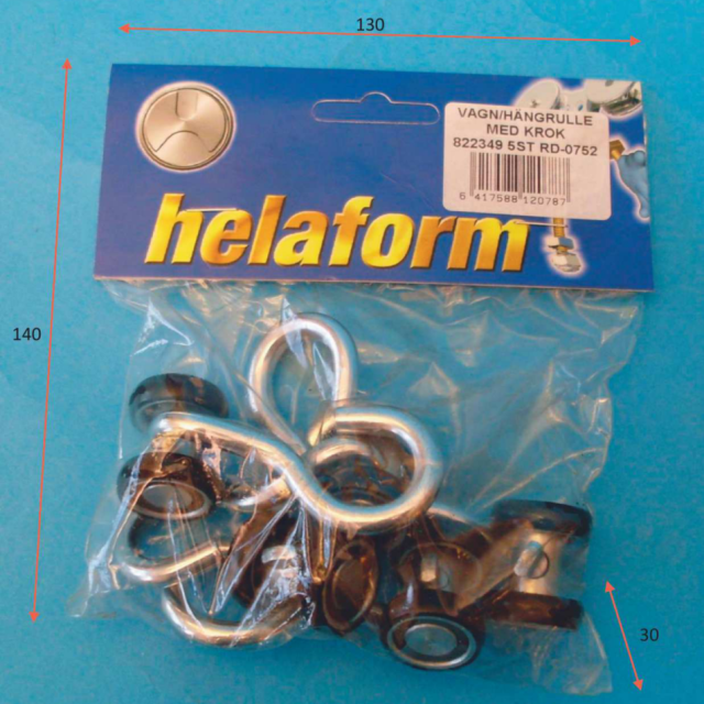 DRAPERIRULLE RD 0752 2 HJUL075 HELAFORM
