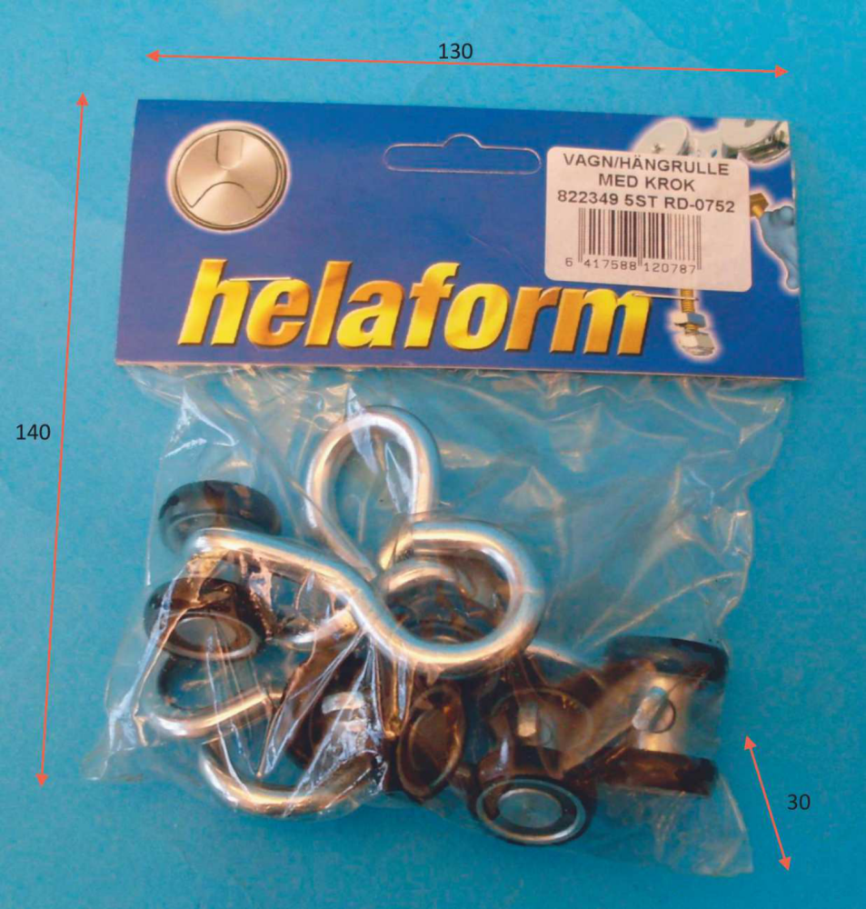 DRAPERIRULLE RD 0752 2 HJUL075 HELAFORM