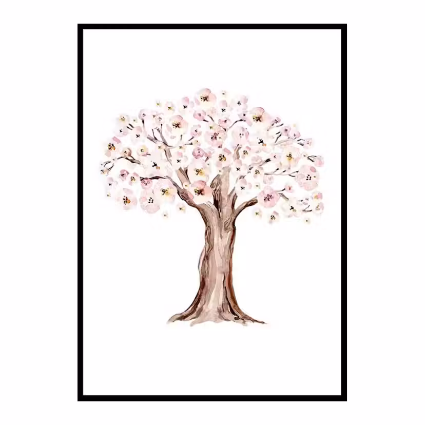 Poster Gallerix Painted Tree No2 Storlek: 50x70 cm