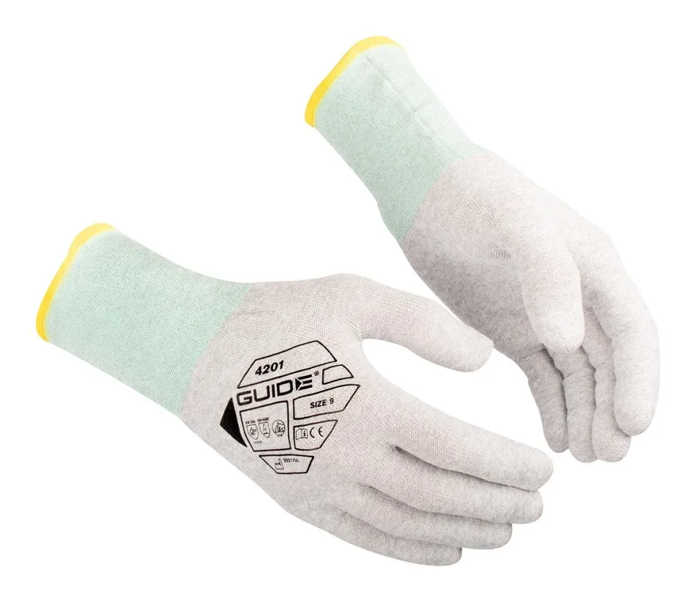 Guide Gloves 4201 Handske nylon, ESD, antistat, touch 11