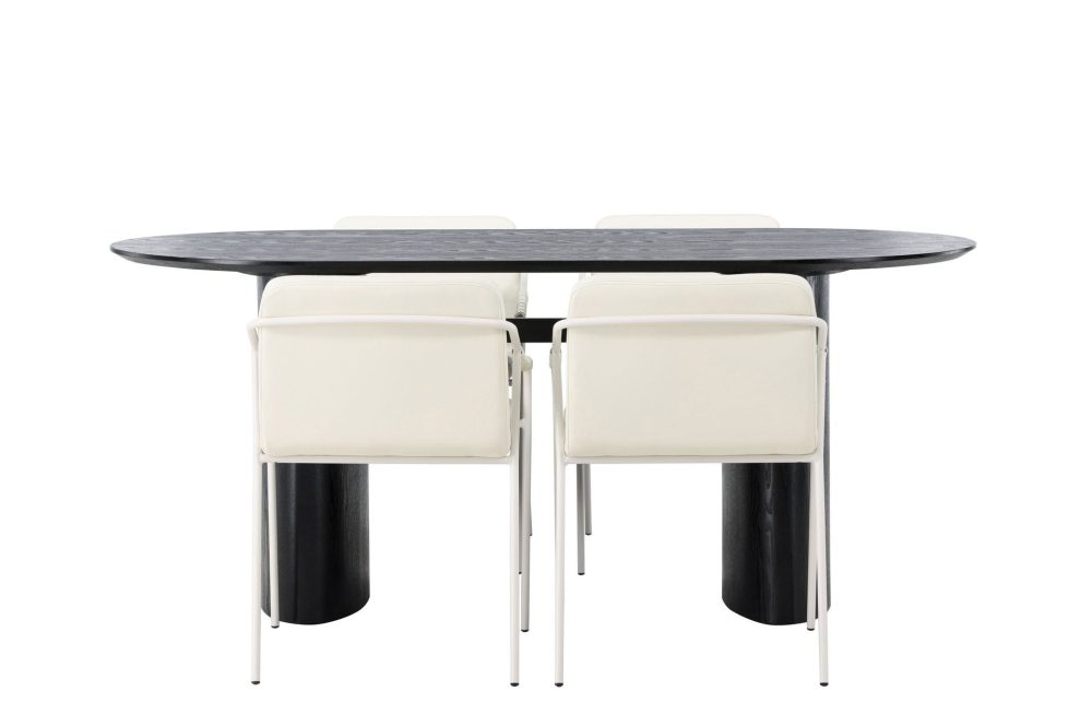 Isolde Matgrupp 180 cm Oval med 4 Tvista stolar
