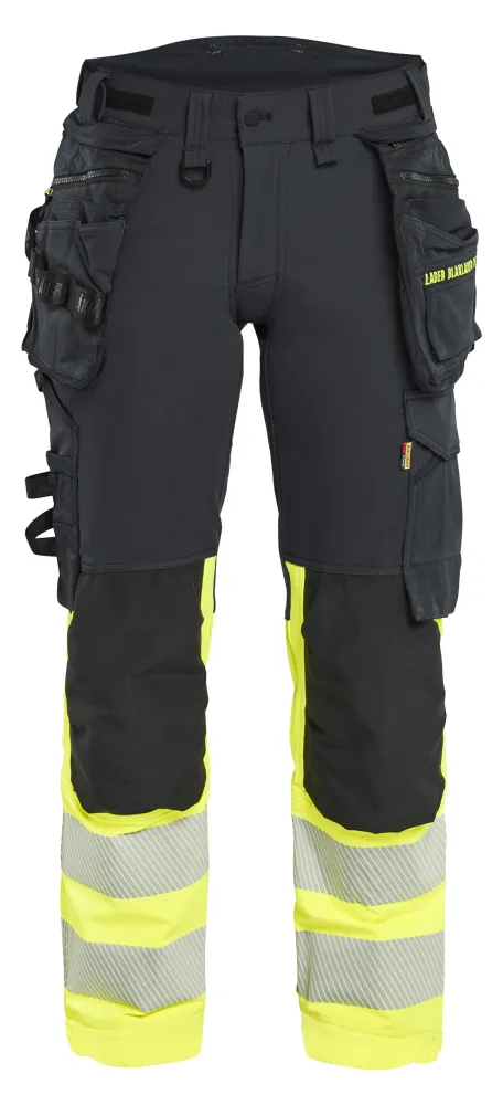 Blåkläder 702516489933C48 Arbetsbyxa varsel, svart/gul Svart/gul