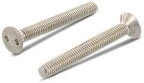 Schäfer & Peters 910325 20 Säkerhetsskruv med tvåhålsdrift, försänkt huvud, M5 M5 x 20 mm, 100-pack