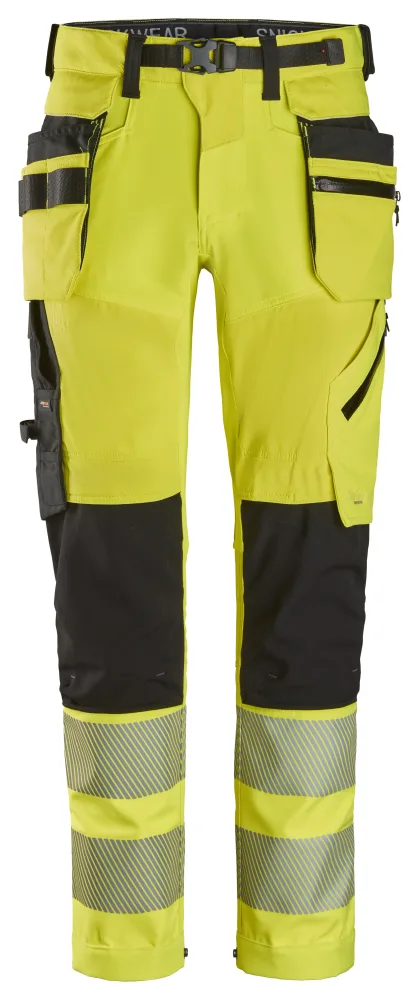 Snickers Workwear 6930 Midjebyxa gul/svart 152