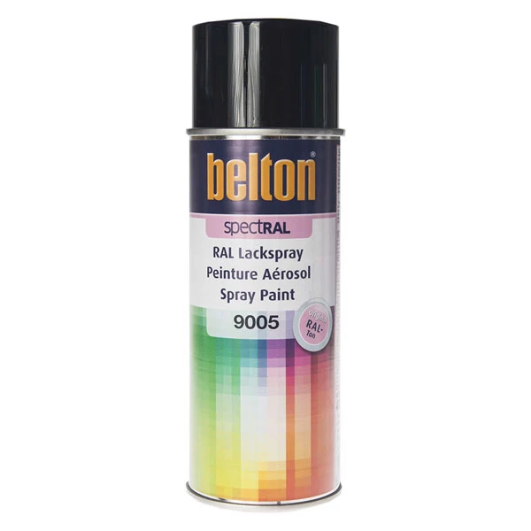Sprayfärg Svart, Ral 9005, Matt, 400ml - Bild 2