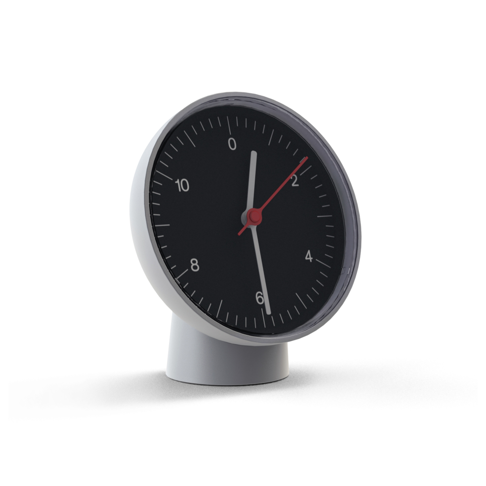 Table Clock vägg/bordsklocka, Black