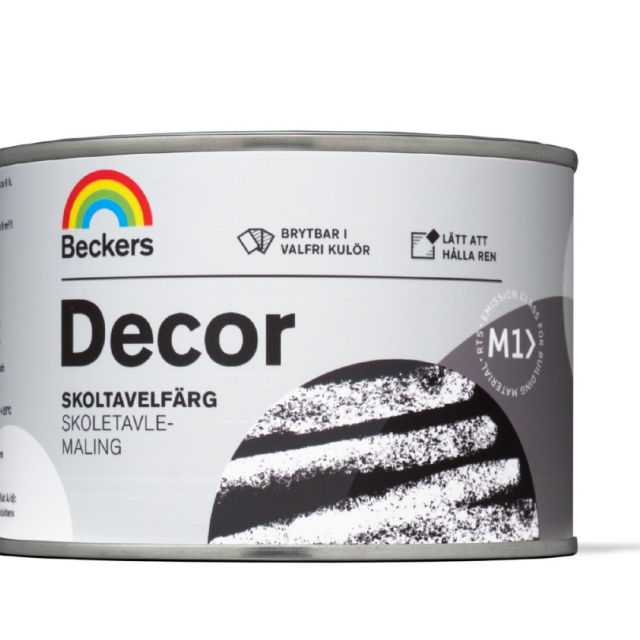 SKOLTAVELFÄRG BECKERS VIT/BAS A 0,45L DECOR