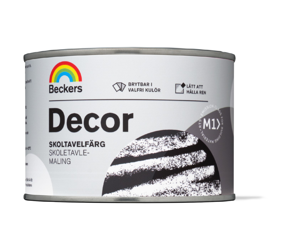SKOLTAVELFÄRG BECKERS VIT/BAS A 0,45L DECOR