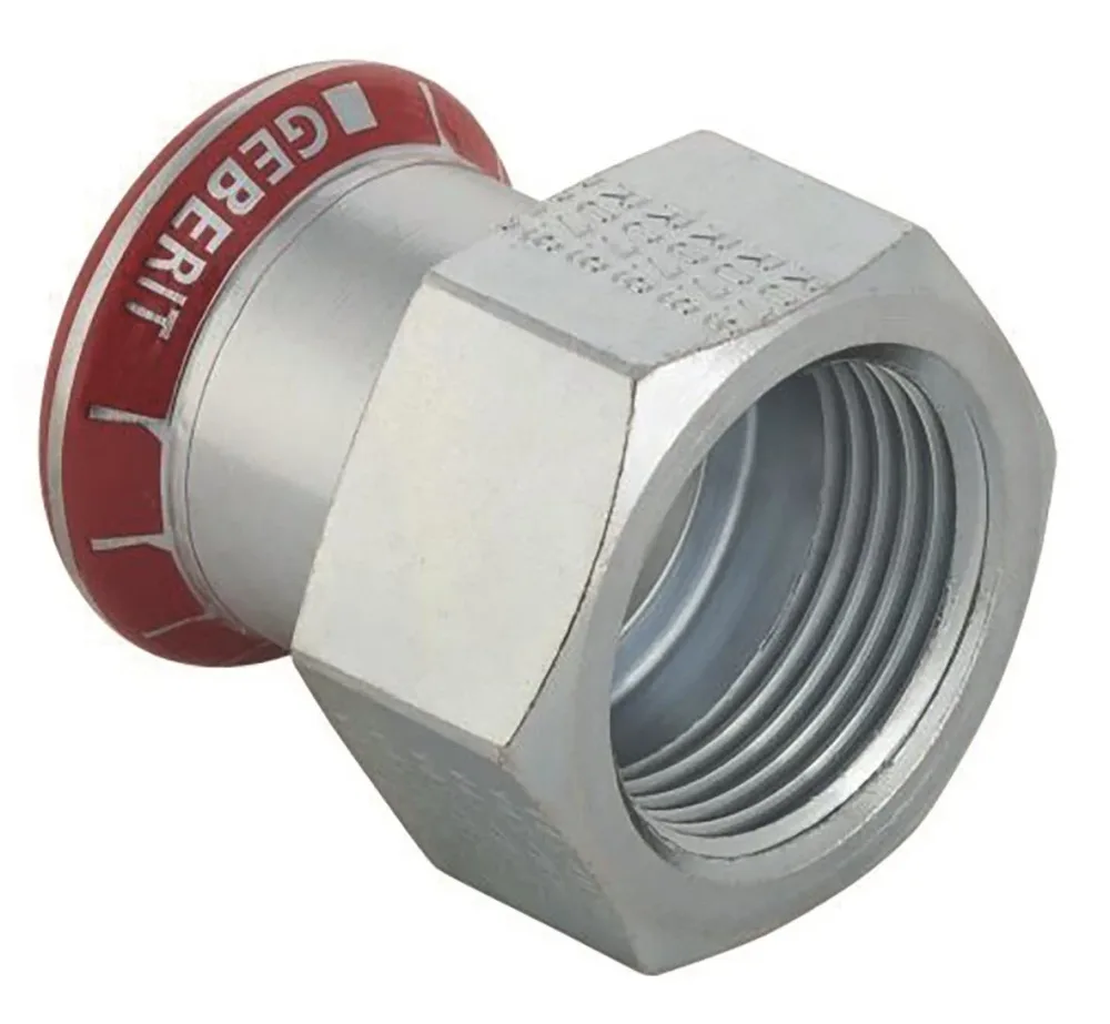 Geberit 1551032 Övergångsmuff inv. gänga, elförzinkad 22 x 20 mm - Bild 2