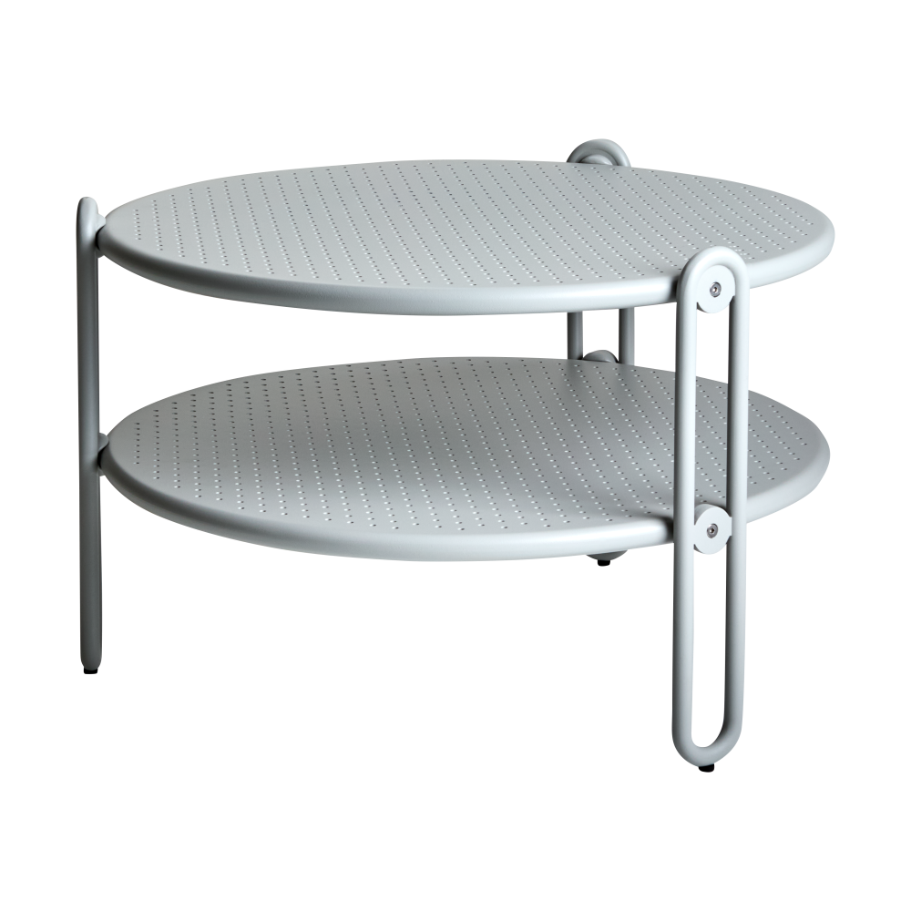 Blixt soffbord, Light grey Ø65 cm