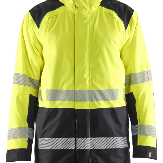 Blåkläder 4457198733994XL Vinterparka varsel, gul/svart 4XL