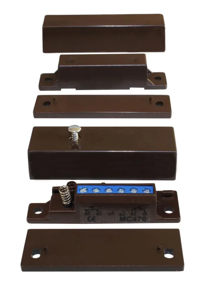 Alarmtech MC 470 Högsäkerhetskontakt 1 öppnande kontakt Vit - Bild 2