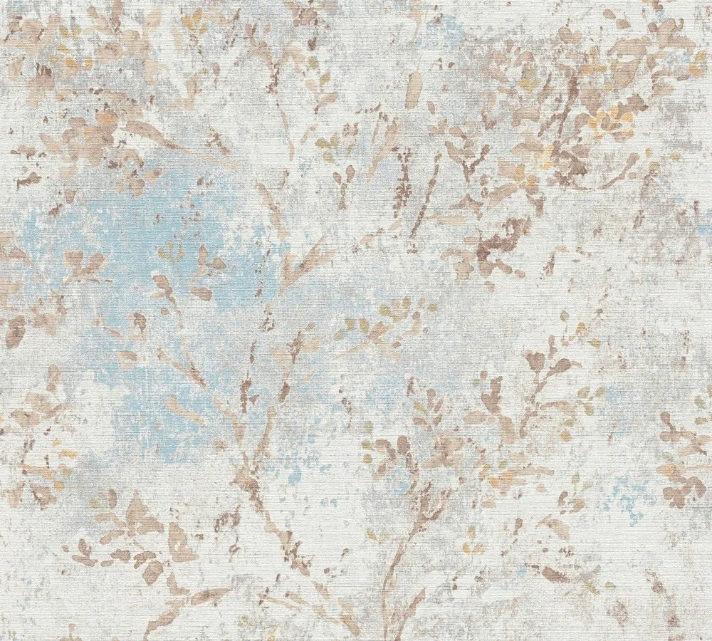 Living Walls Stories of life 39650-2 Tapet Vit/metallic