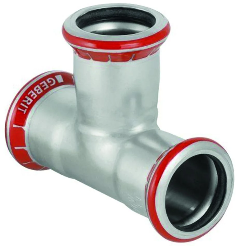 Geberit 1550940 T-rör pressmuff, elförzinkat 12 x 12 x 12 mm - Bild 2