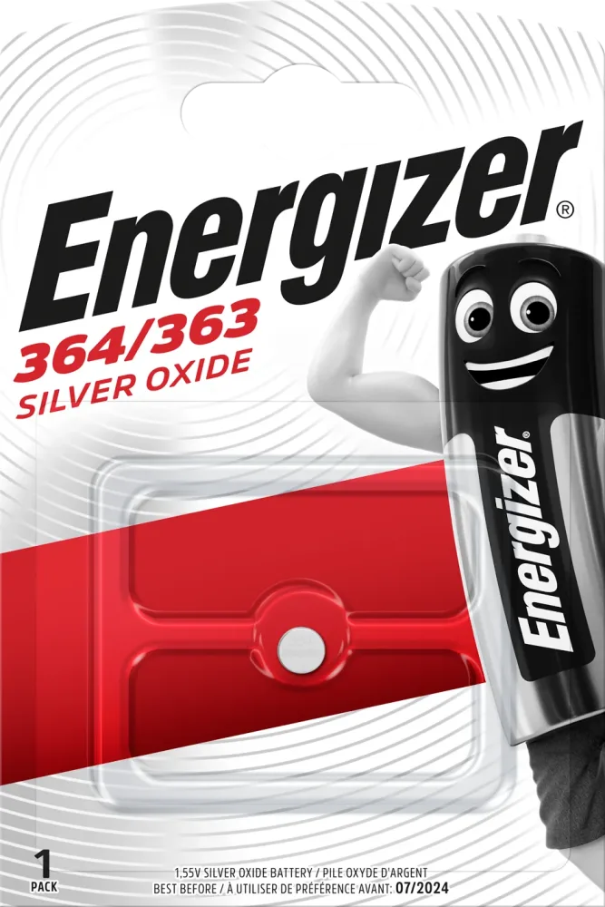 Energizer Silveroxid Knappcellsbatteri 377/376, 1,55 V 6,8 x 2 mm - Bild 2