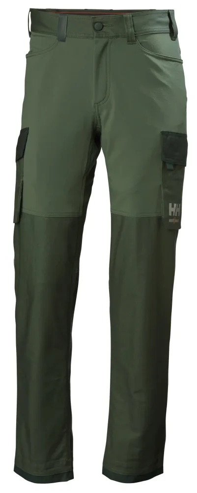 Helly Hansen Workwear Oxford 4X 77408-474 Arbetsbyxa grön/svart C44