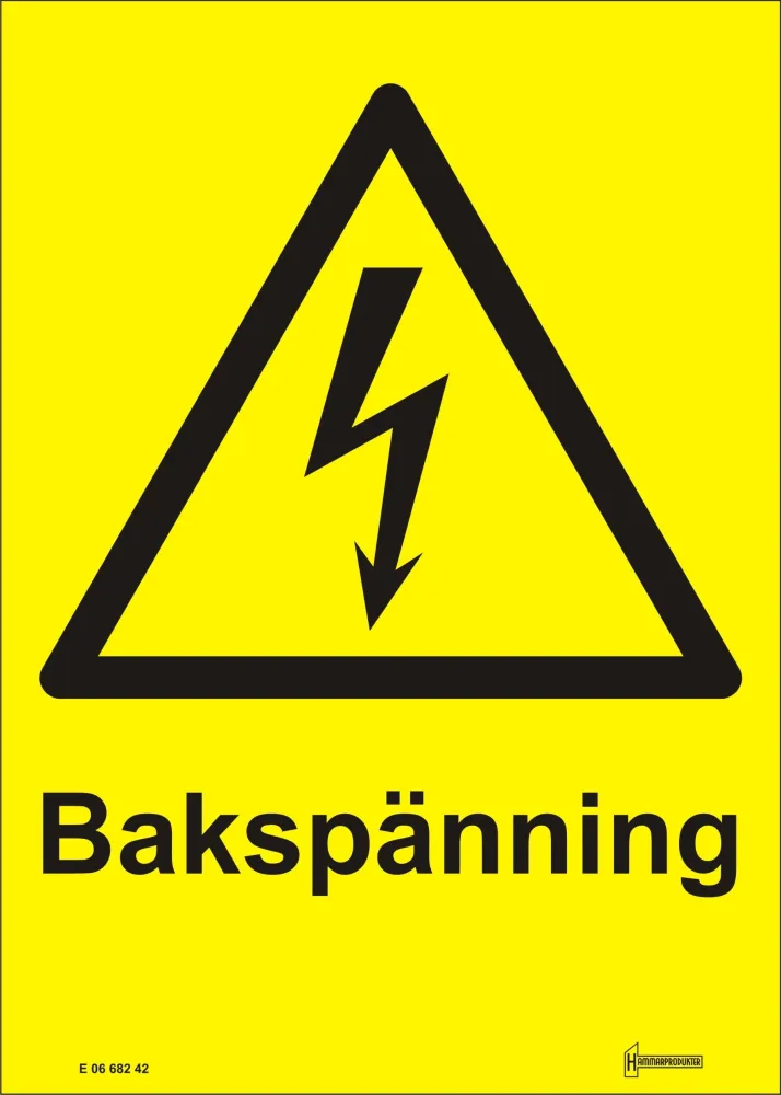 Hammarprodukter V0105042 Skylt bakspänning