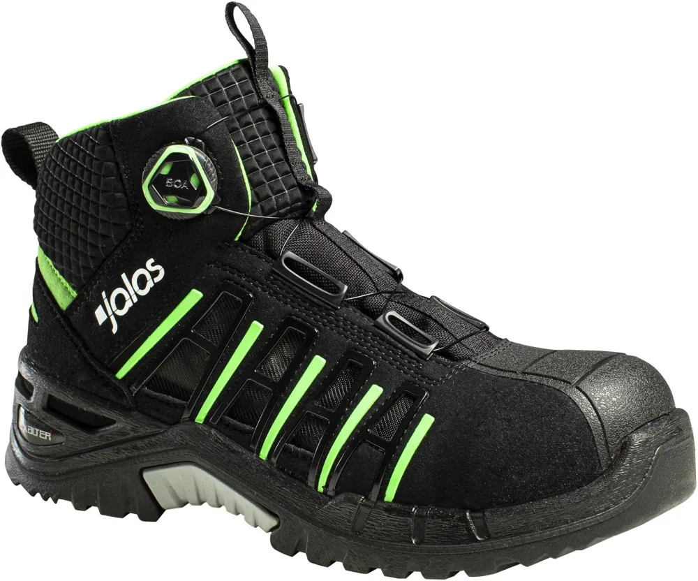 Jalas 9945 Exalter Easyroll Skyddskänga S1P, BOA, svart/lime 39