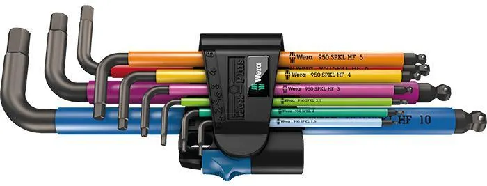 Wera 950/9 Multicolour HF Insexnyckelsats