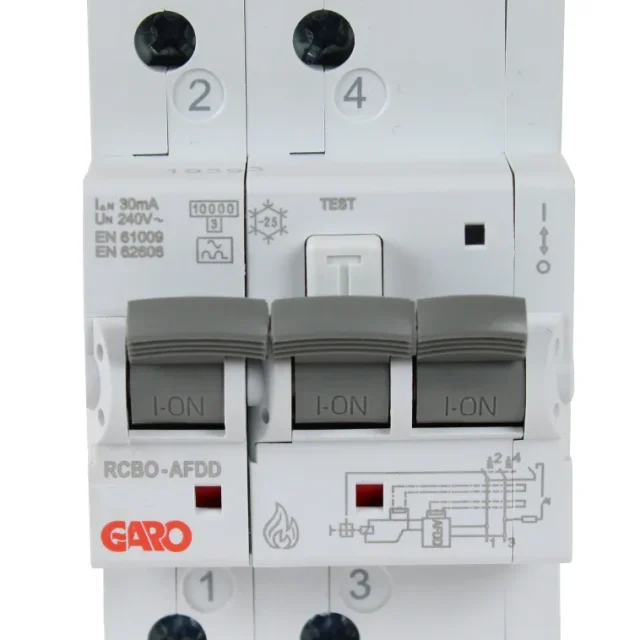 Garo RCBO-AFDD 2P C16A Personskyddsbrytare 3 poler C16A