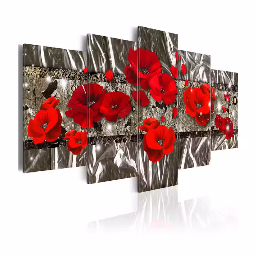 Tavla Arkiio Silver Poppies 100x50 cm
