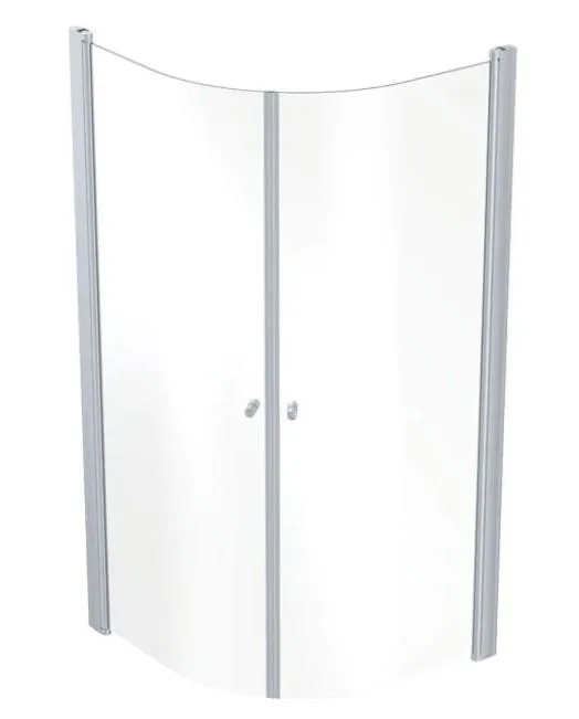 Contura Showerama 10-4 Duschhörna aluminium/klarglas 800 x 800 cm - Bild 2
