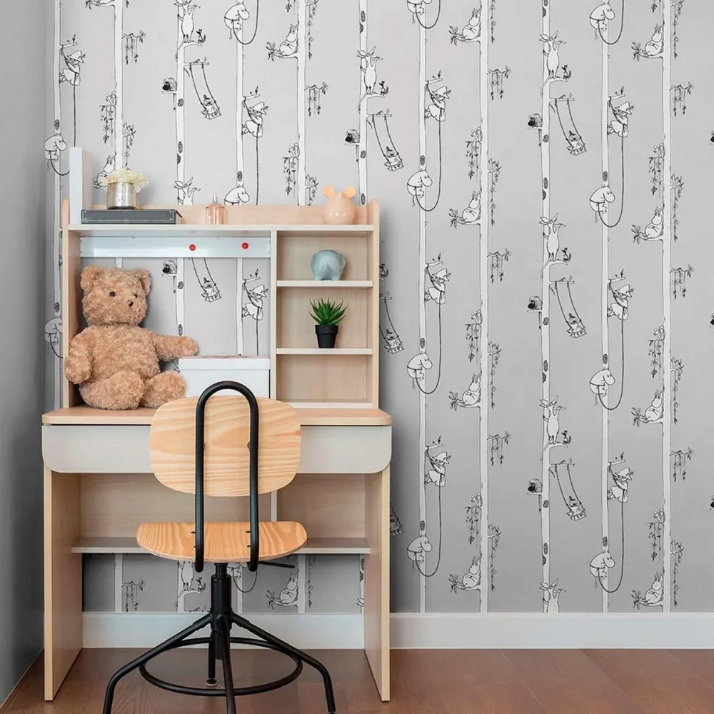 Mumin 3 5351-3 Vit Tapet | Stuvbutiken - Bild 3