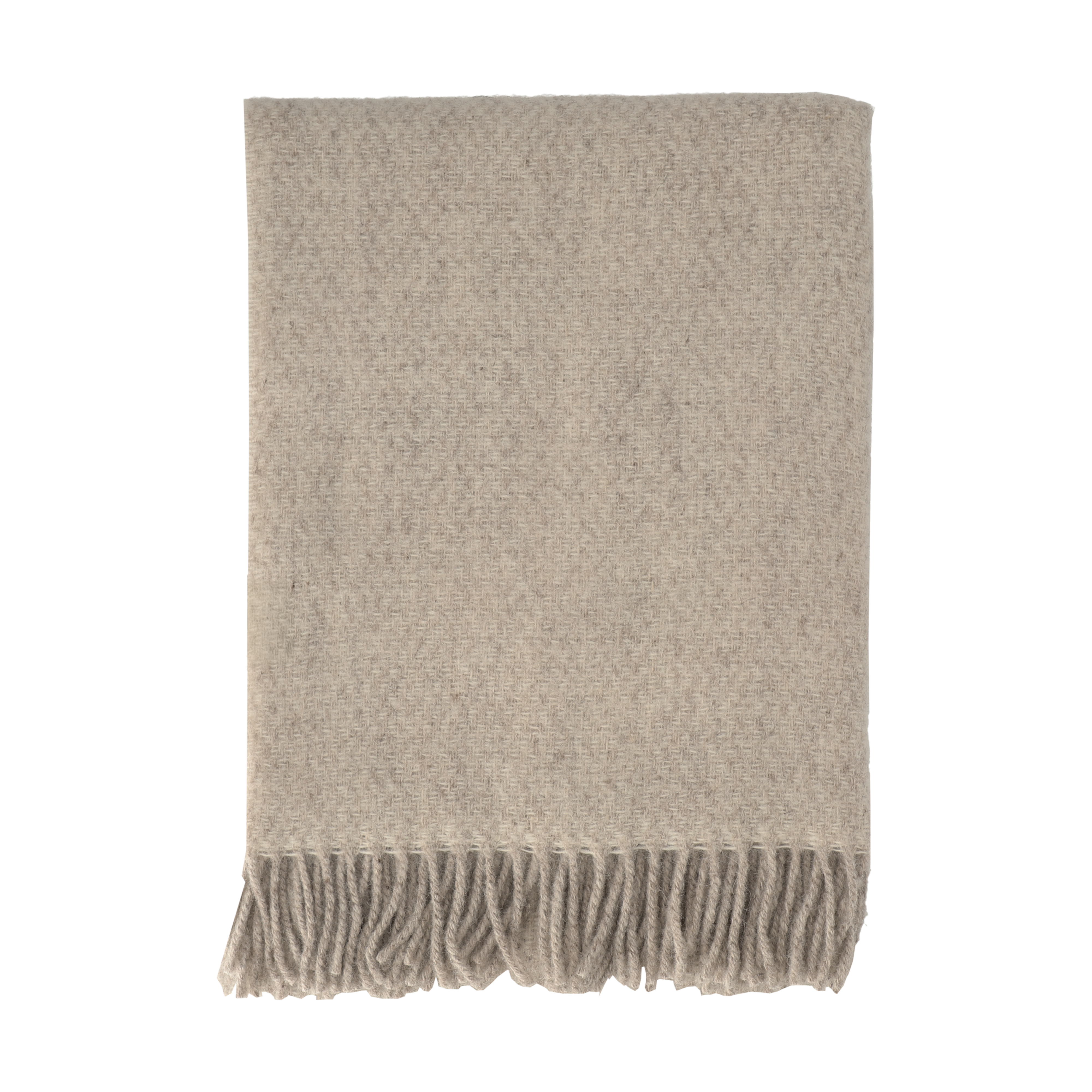 Sandstone ullpläd 130x180 cm, Beige