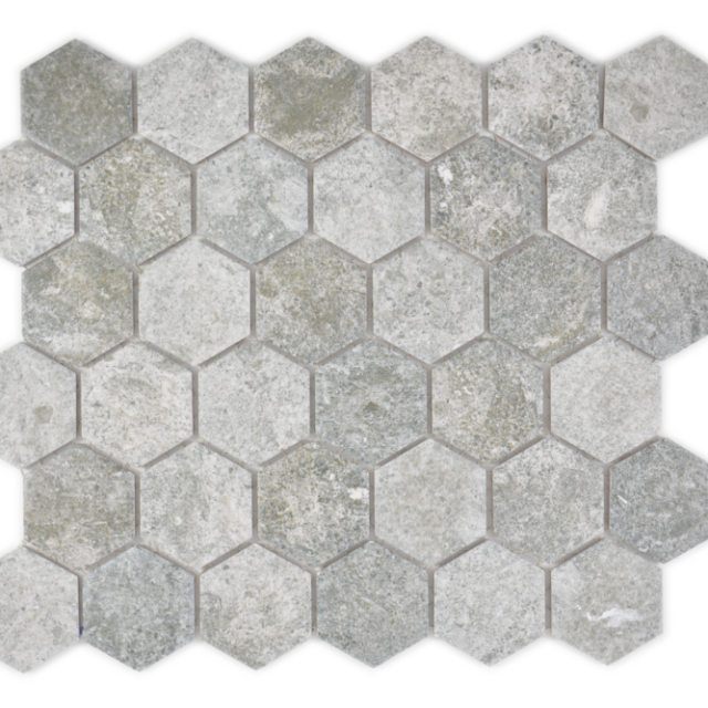 MOSAIK CURIO 5,1X5,9 GRANIT GRÅ 32,5X28,1