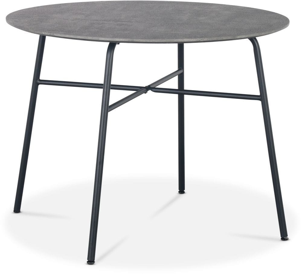 Tofta matbord Ø100 cm - Betongimitation