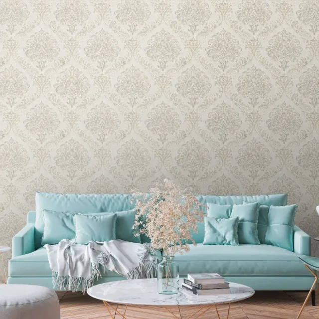 Living Walls Metropolitan Stories III C9112-2 Tapet Vit/metallic