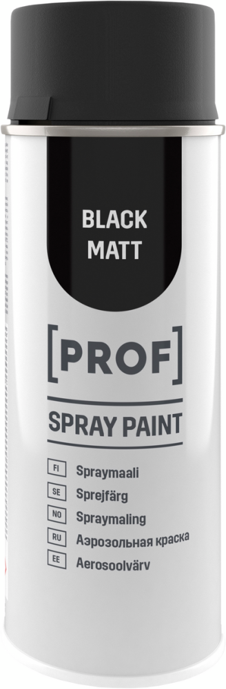 SPRAYFÄRG PROF DEEP SVART MATT