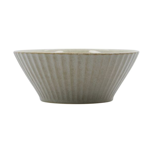 Pleat skål Ø15 cm, Grå-brun
