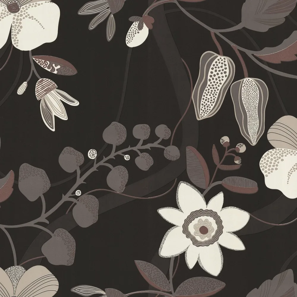 Nature Botanical Inspirations Floral Brown 3515 Brun Tapet | Stuvbutiken