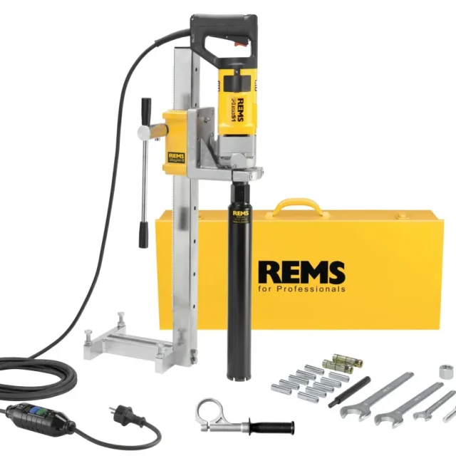 REMS Picus S1 Set 62 Simplex 2 Diamantborrmaskin med borrstativ och tillbehör, 1800W