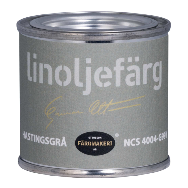 LINOLJEFÄRG OTTOSSON FÄRGMAKERI HASTINGSGRÅ 0,1L