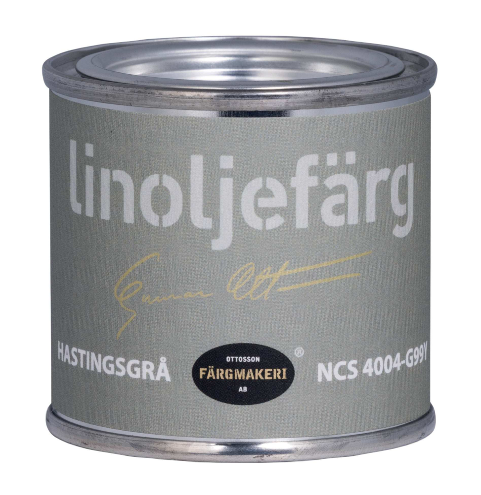 LINOLJEFÄRG OTTOSSON FÄRGMAKERI HASTINGSGRÅ 0,1L