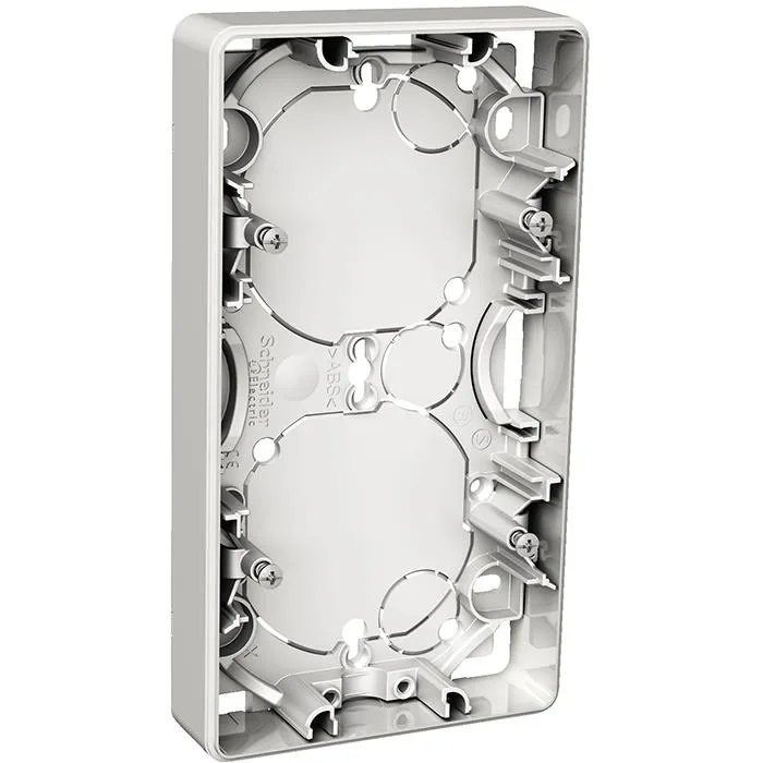 Schneider Electric Exxact WDE002352 Förhöjningsdosa utanpåliggande, 21 mm djup 2 fack - Bild 2