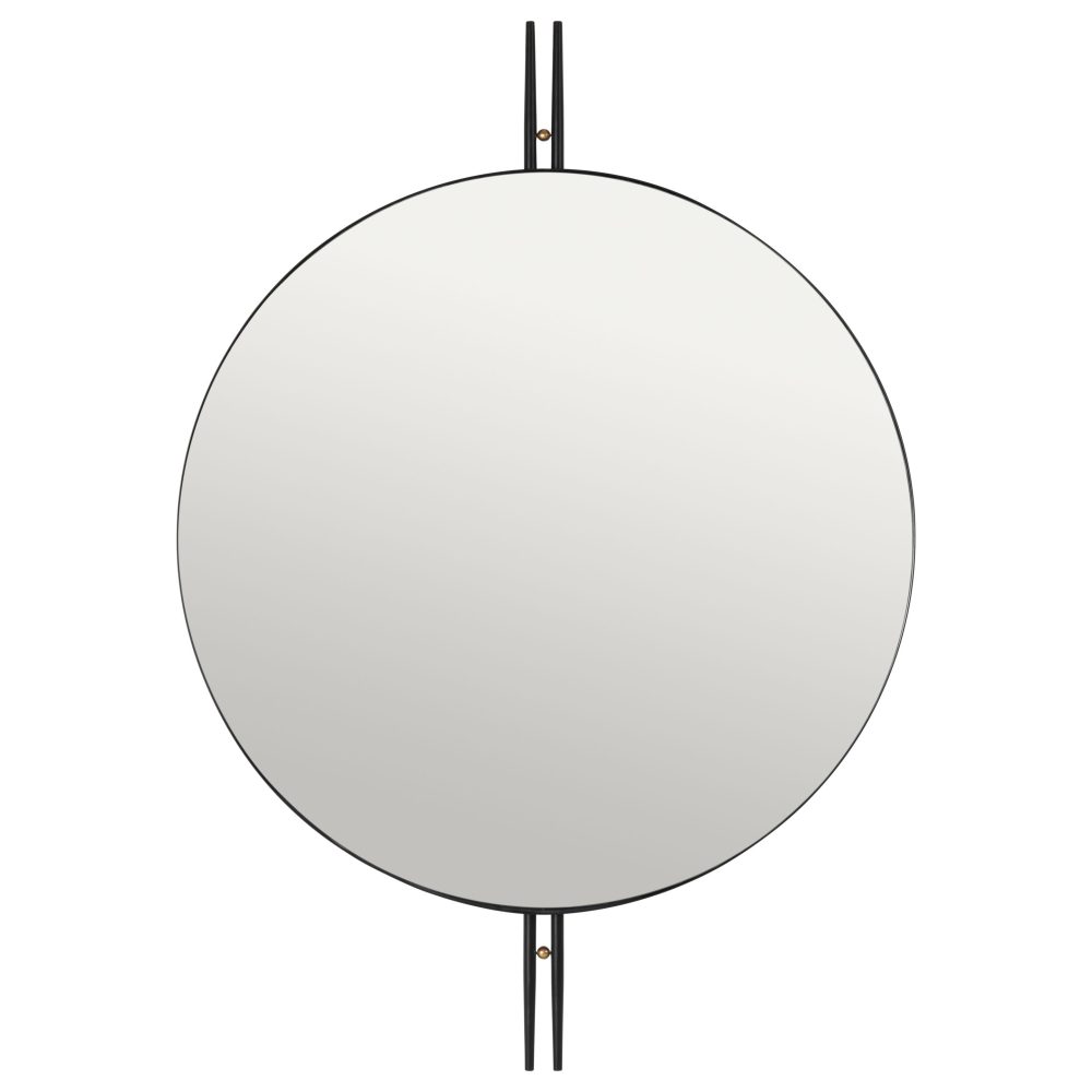 IOI väggspegel Ø80 cm, Svart