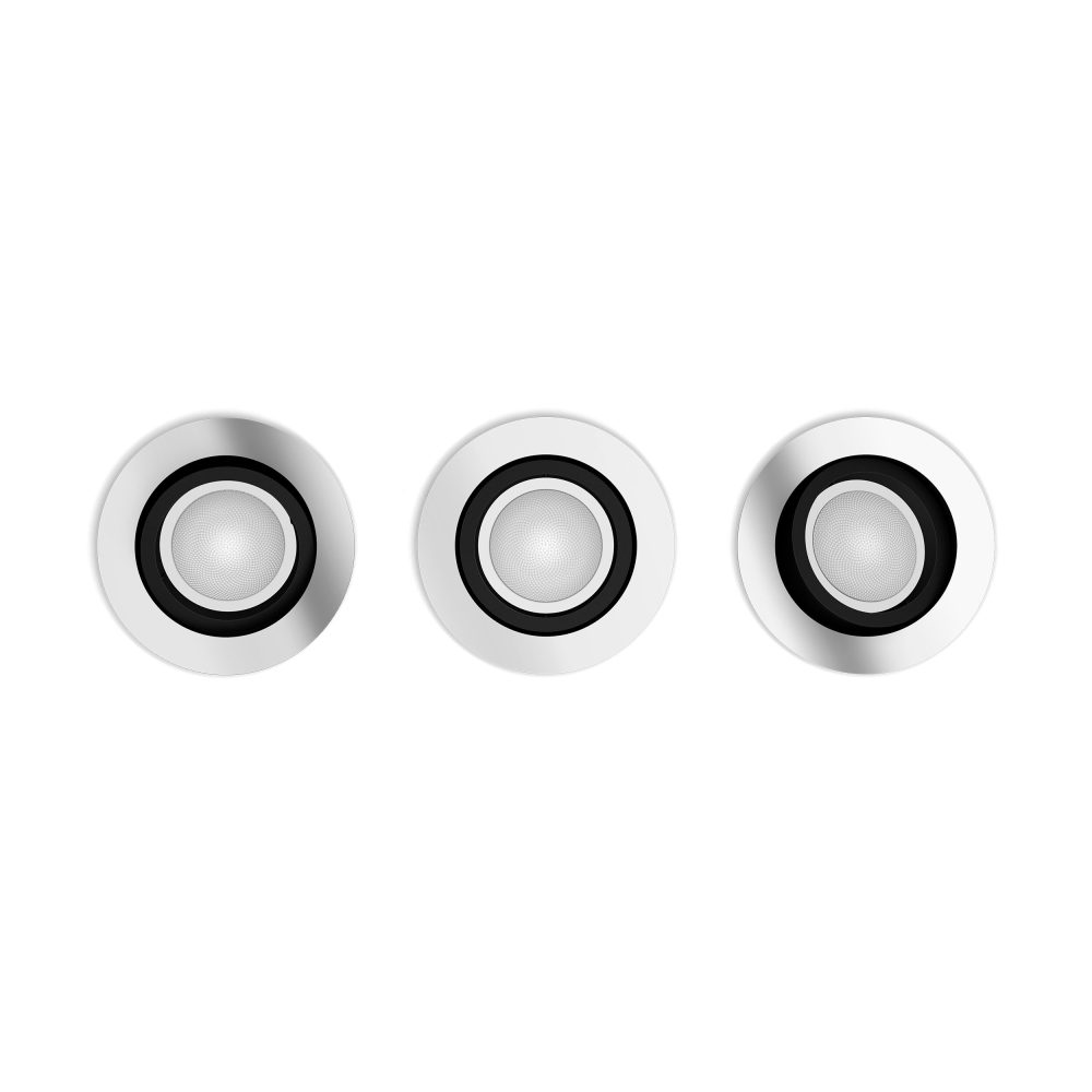 Kjøp Philips Hue Innfelt spotlight Milliskin HUE, 4,2W, krom, 3-pakning