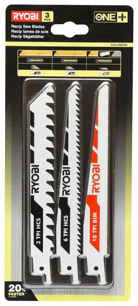 Ryobi RAK3RBWM Tigersågbladssats