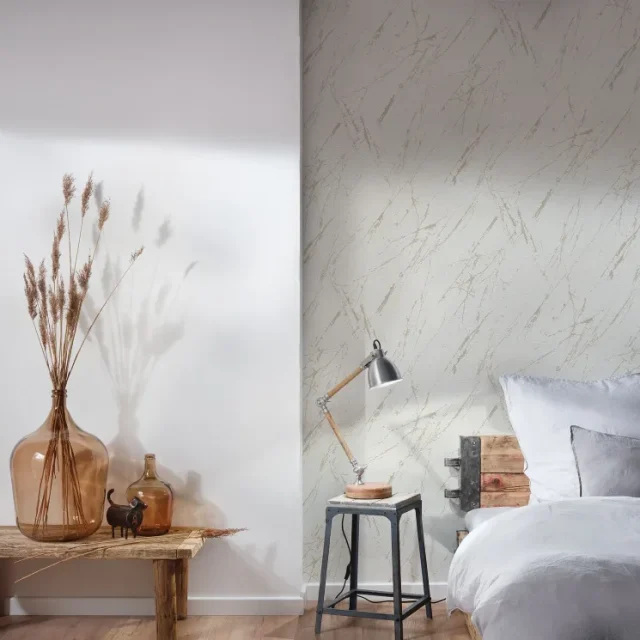 Living Walls Best of Wood´n Stone III T3363 Tapet Vit/metallic