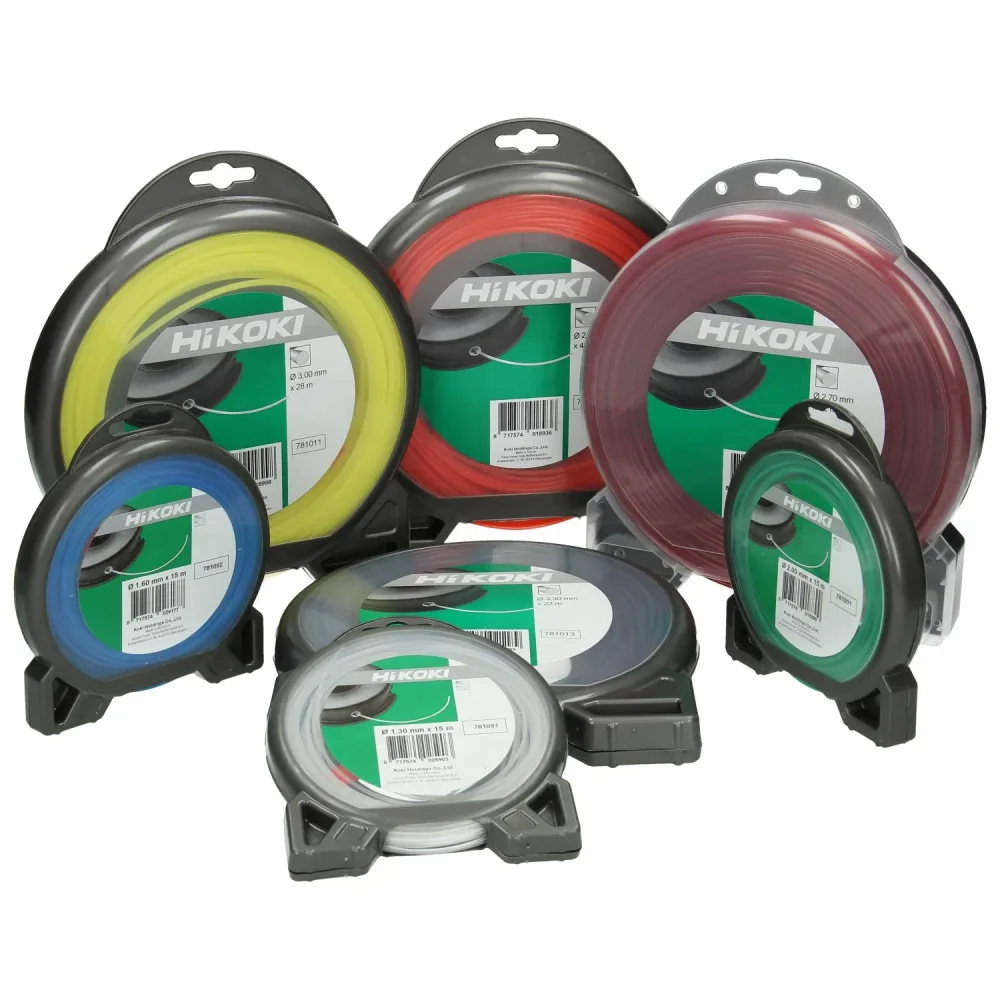 HiKOKI 66781026 Trimmertråd fyrkant, 2,4 mm 69 m