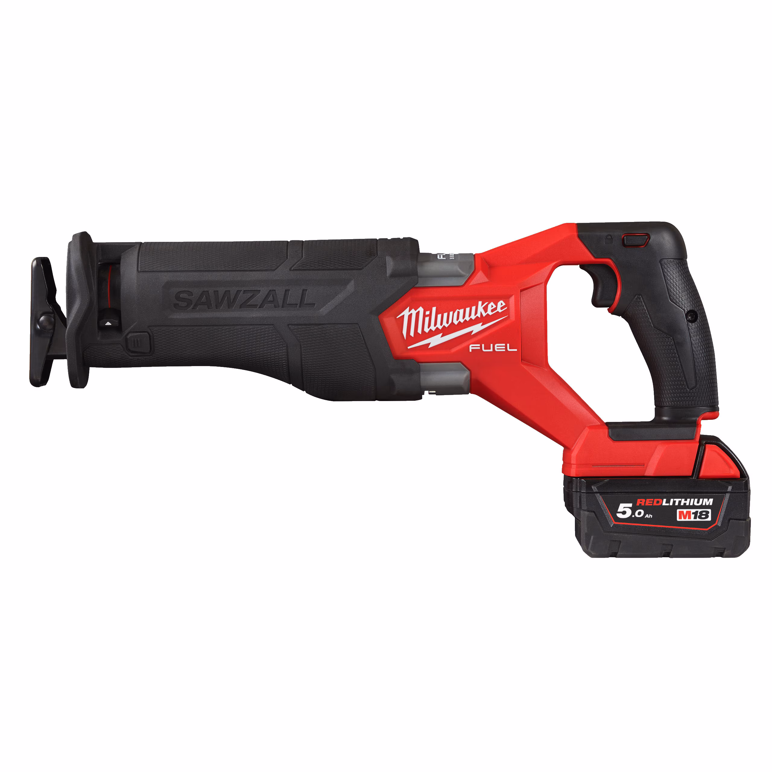 Kjøp Milwaukee Tigersag, M18 FSZ-502X, inkl. 2x5 Ah batterier og lader.