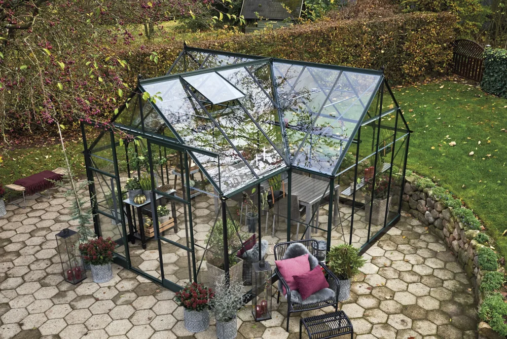 Halls ICON GARDENHOUSE 8 HR01435 Växthus 13 m² Grön - Bild 2