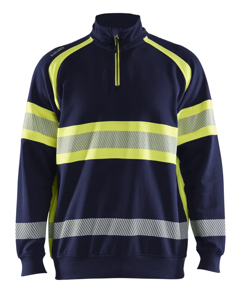 Blåkläder 355311588933XL Tröja marinblå/gul XL - Bild 2