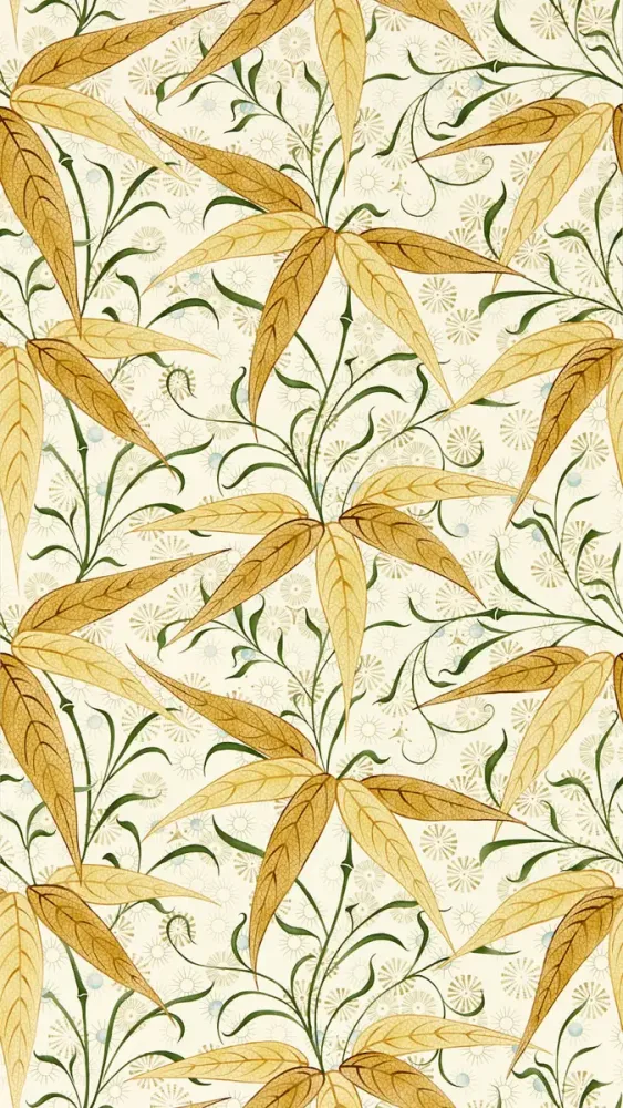 Morris & Co - Bamboo Sunflower Morris and Friends Wallpa