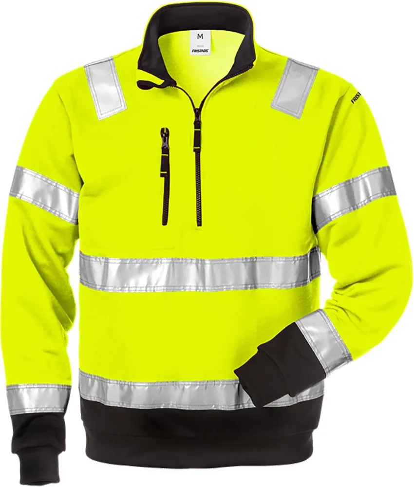 Fristads 728 SHV Sweatshirt Hi-Vis gul/svart L