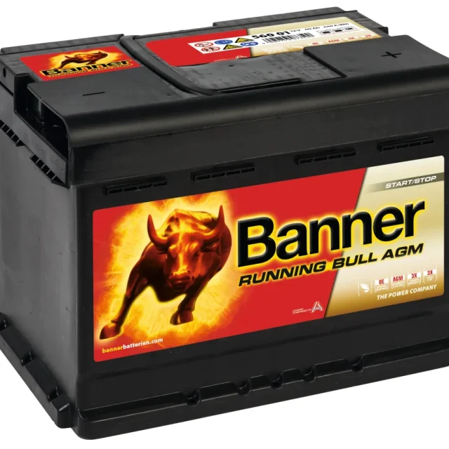 Banner Running Bull AGM 56001M Startbatteri 12V, 60 Ah